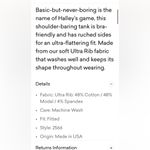 Michael Stars NWT  Halley Side Ruched Ribbed Tank Sz L Photo 4