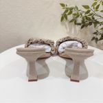 Sam Edelman Womens Kady Satin Slide Heels Natural Linen Size 8.5 NIB Photo 4