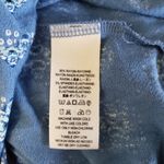 Free People  Blue V-Neck Long Sleeve Crop Top Photo 6