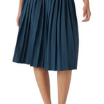 Halara - NWT High Waisted Pleated Quick Dry Midi Casual Skirt w/ Pockets Sz M Photo 0