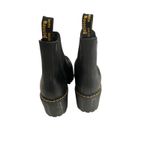 Dr. Martens Rometty Chelsea Heeled Boots Women Sz 7 Black Leather Pull On Shoes Photo 3