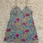 Avon Intimates Slip Dress Floral Butterfly Mesh Nightgown Sleepwear Sheer Sz M Blue Size M Photo 1