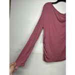 Worthington  Womens Asymmetrical Neck Long Sleeve Blouse Light Pink Size Large Photo 1