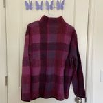 Andrea Jovine NWOT  women’s purple mock neck wool blend soft plush knit sweater M Photo 5