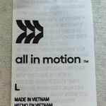 All In Motion Men’s -  polo shirt - blue teal, off white, light yellow - Large. Gently used. No flaws. Smoke free home Photo 5