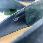 Tahari Flats Esther Suede Grommet Detail Pointed Toe Black 7.5 Photo 10