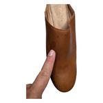 Madewell Daisy Platform Mule Saddle Brown Leather Block Heel Open Back Clogs 9 Photo 4