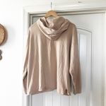 Aerie  Beige Oversized 100% Cotton Sunday Soft Lace Up Hoodie Photo 4