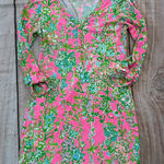 Lilly Pulitzer  Flamingo Southern Charm Palmetto Dress M Pima Cotton Resort Woman Photo 0