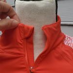 TCM Active Stripe Sleeve 1/4 Zip Pullover | Striped Sleeve 1/4 Zip Pullover Orange Photo 1