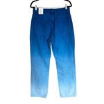 ZARA NWT Straight Leg Ombre Blue High Rise Jeans SZ-8 Bloggers Fav Photo 3