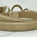 The Limited  Cream Faux Leather Hook Buckle Belt Size Large L Womens Photo 2