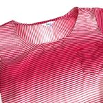 Kirra  Sheer Red White Striped Crop Top Sz Small Photo 1