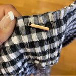 MISA Los Angeles  Gingham Black White Fringe Hem Coastal Pleated Wide Leg… Photo 8