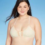 Xhilaration  Cream Crochet Bralette Bikini Swim Top Size Large Photo 2