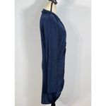 River Island Navy Blue Ruched Front Slinky Jersey Mini Polo Dress Plus 16 Photo 5