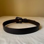 Vintage Black Leather Waist Belt Wide Buckle Casual Dress Classic‎ Boho 28 Photo 2