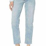 Lucky Brand Sienna Slim Boyfriend Printed Folded Raw Edge Crop Denim Jeans 8 Photo 2