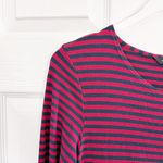 Ritva Falla Striped Jersey Knit Shirt Dress Red Size L Photo 1
