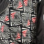 Forever 21 Black Bomber Jacket with White Accents Vision Street Wear Small Crop Photo 4