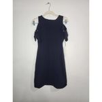 Susana Monaco NWT Greta Midnight Navy Women Small Tie Cold Shoulder Mini Dress Photo 1