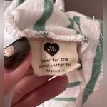 Madewell Women’s Whisper Crew Neck Tee Lobster Stripe/Green White Cotton/Medium Photo 5