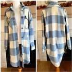 BLANK NYC  Blue Checkered The Come Back Shacket Photo 1