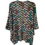 Painted Threads  Women’s Lightweight Multicolor Chevron Cardigan Size S Photo 5