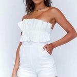 Princess Polly Hunter Mae Romper White Photo 1
