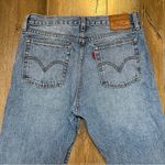 Levi's Wedgie Icon Fit Jeans in Shut Up Medium Wash Distressed Raw Hem Size 28 Photo 7