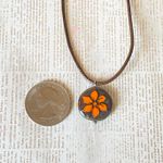 Handmade quality Czech glass flower bead fairy boho vintage retro style necklace🌿✨ Photo 7