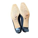 Vaneli Womens Navy Blue Fabric & Patent Leather Bow & Toe Size 8.5N Office Work Photo 6