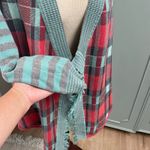 Matilda Jane Steadfast Sweater Duster Cardigan Womens Size Medium Plaid Photo 2