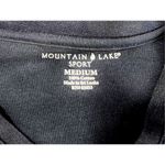 Mountain Lake ‎ Sport Blue V-neck Heavyweight T-shirt sz MEDIUM Minimalist Photo 3