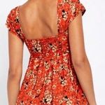 Free People Pattern Play Floral Mini Dress Size Small Linen Babydoll Sundress Photo 1