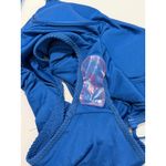 Lilly Pulitzer ‎ Alizee One Piece Swimsuit Size 12 Barton Blue Gold Ring Detail Photo 8