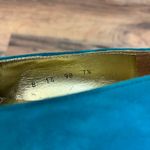 St. John  Teal Suede Ballet Flats Shoes Vintage Photo 1