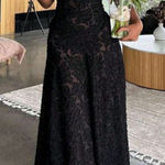 House Of CB  ‘Seren’ Black Floral Lace Back Maxi Dress NWOT size XS regular A-C Photo 0