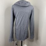 DESO Gray High Neck Pullover Hoodie Women’s Sz L USA Kangaroo Pocket Size L Photo 4