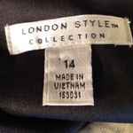 London Style Collection Op Art Black and White Shift Dress 14 Photo 7