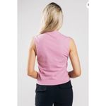 Alphalete  Women's Heavy Cotton Cut Off - Pastel Pink , Size Large Photo 2