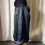 Vintage Kristen Blake Black Wool Cashmere Coat Fox Fur Hooded Coat Size 10P Photo 9