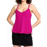 Sézane  Yoran Knit Top, Fuchsia, XL Photo 4