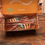 Farm Rio NWT Caramel Tassel Beaded Rainbow Tube Strap Sandal Size 11 Photo 9