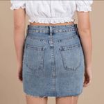 Pistola  Sierra Studded Denim Mini Skirt Size 28 Photo 2