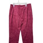 Blair Vintage 1990s Corduroy Pants Size 12 Maroon High Rise Tapered Photo 4