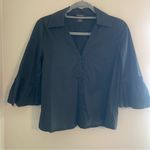 Club Monaco Black Button-Up Women's Top Photo 0