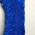 Blue Beaded One Shoulder‎ Prom Dress Size XS Photo 2