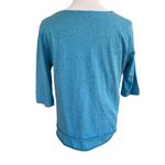 Indigenous Brand Blue Organic Cotton 3/4 Sleeve top S Photo 1