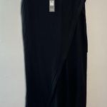 Eileen Fisher  NWT Wrap Front Wide Leg Georgette Silk Black Pants Size 2X $298 Photo 2